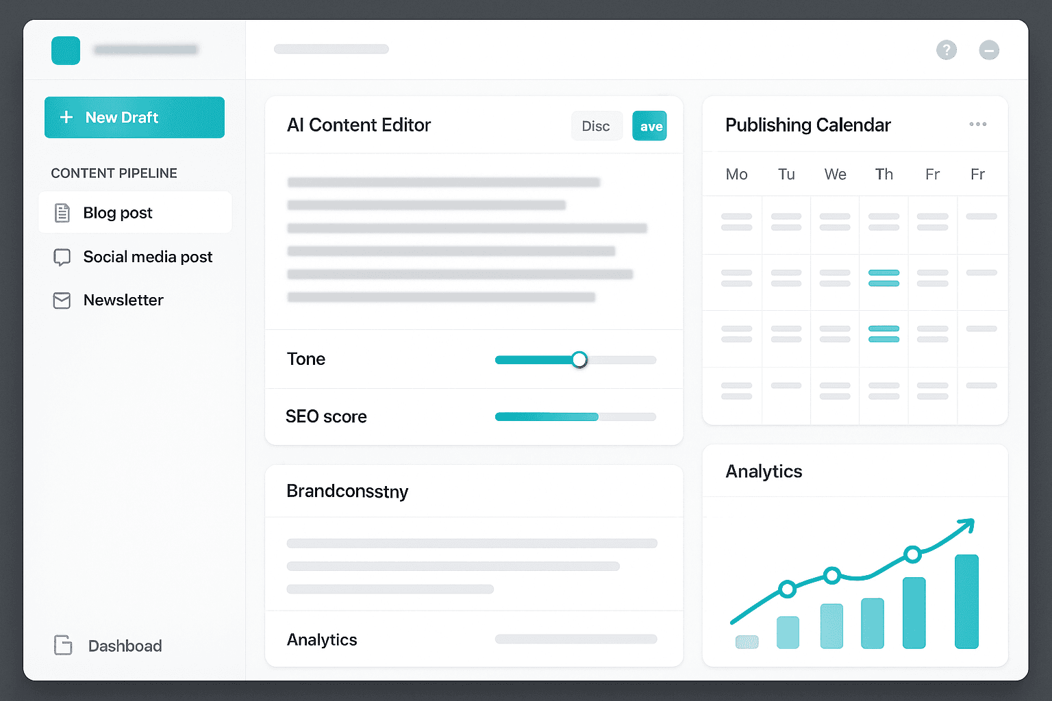 Platforma AI do automatyzacji content marketingu z publishing calendar